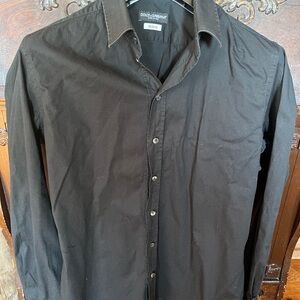 Dolce & Gabbana Men's Black Shirt sz XL